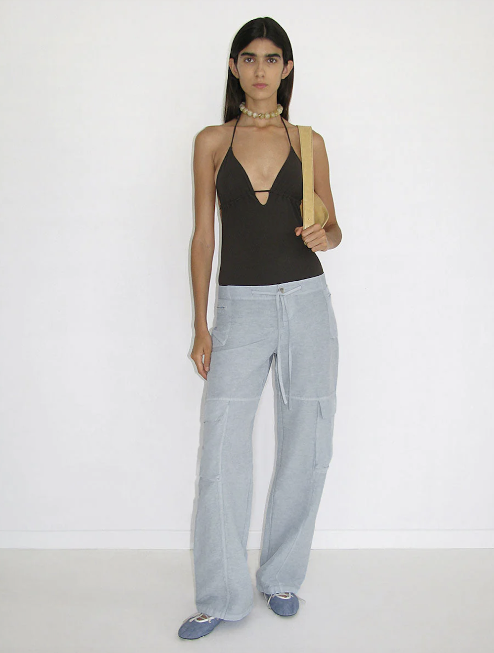 パンツ PALOMA WOOL WASHED LIGHT BLUE /size 36 Paloma Wool Floresta Cargo Pant - Light Blue — Cocobolo